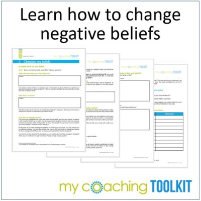 MyCoachingToolkit - Change Negative Beliefs - Square