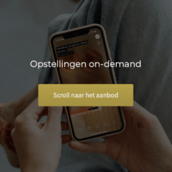 On demand opstellingen. Tools van de coach