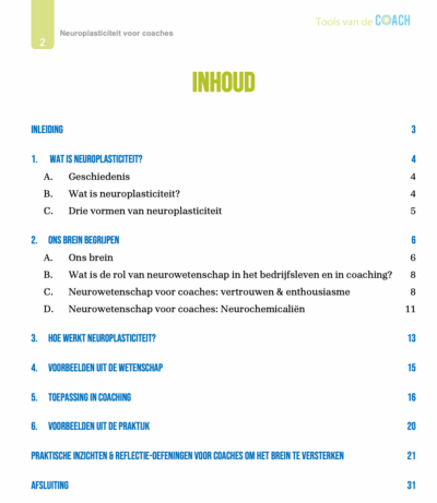 Neuroplasticiteit uitgelegd aan coaches. Tools van de Coach